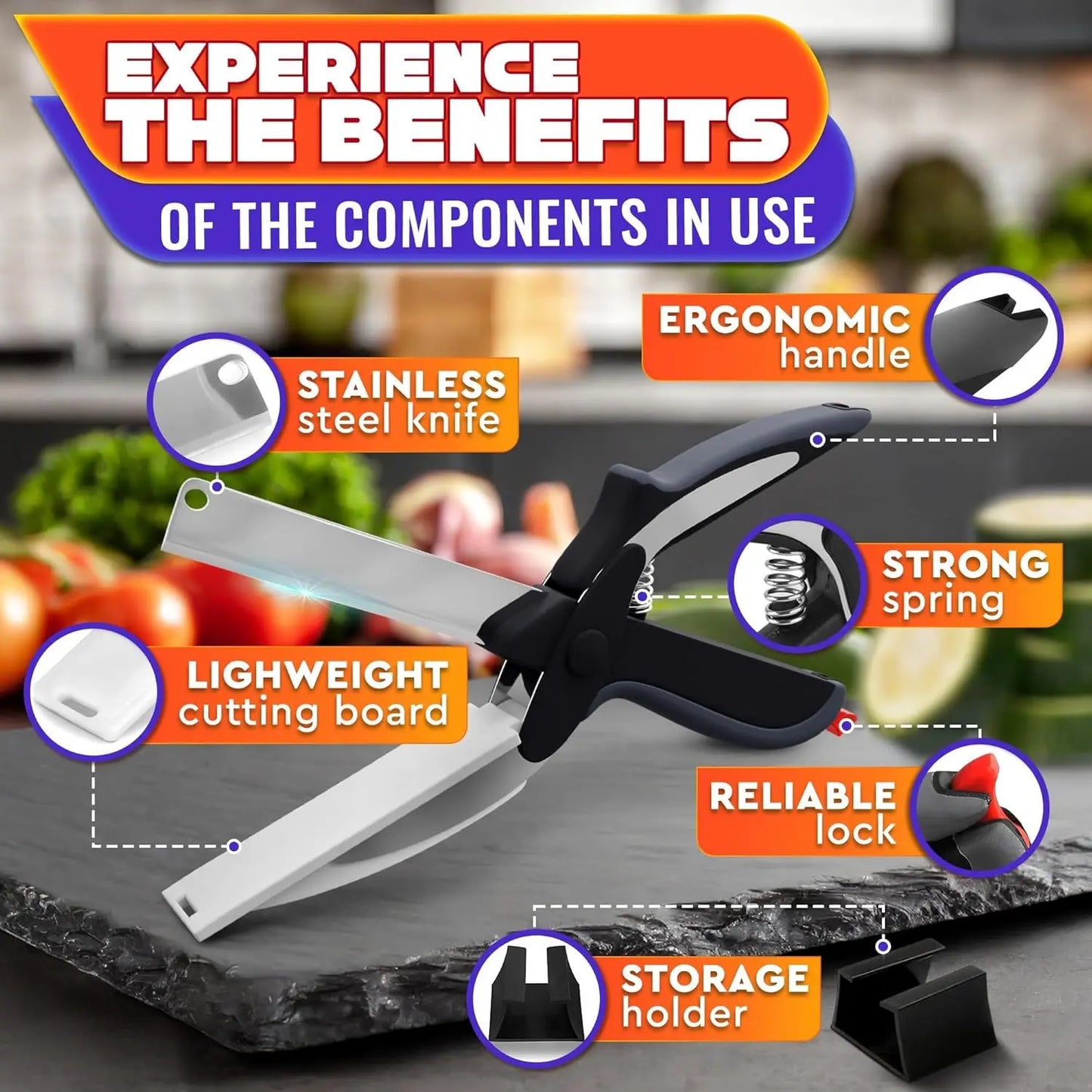 Cutting Board Kitchen Scissors